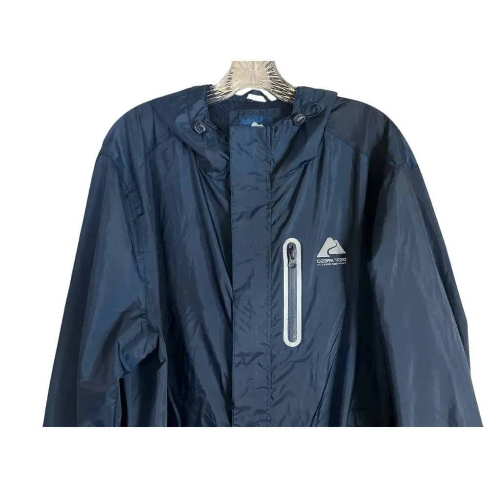 Ozark Trail Mens Zip Up Jacket Size M/L Navy Blue Men's